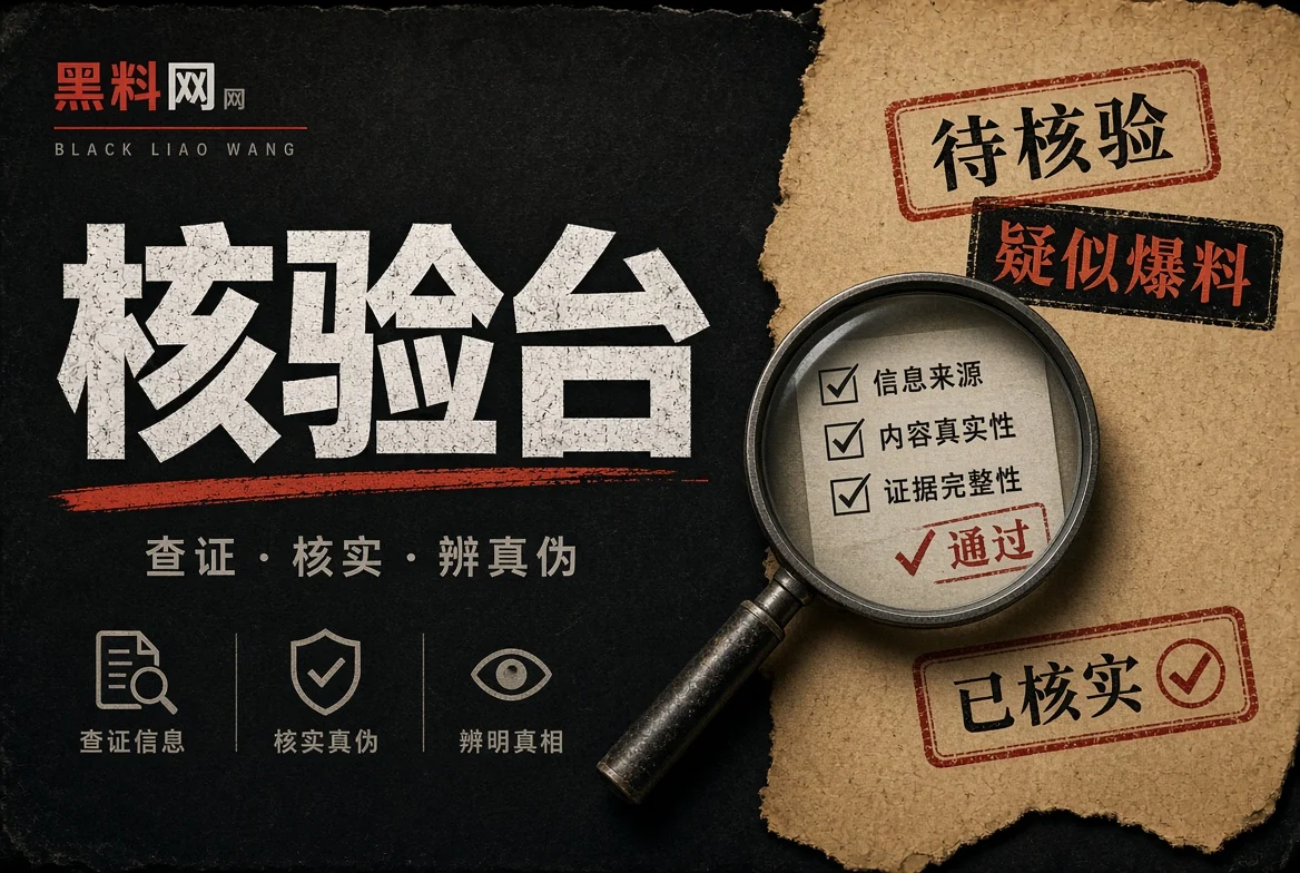 来源核验与对证台